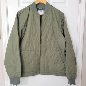Old Navy Bomber Water Resistant Jacket Olive L NWT